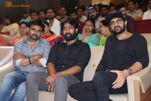 Pictures from Telugu Movie 'Palasa' pre-release function attended by cast including Actress Nakshatra
