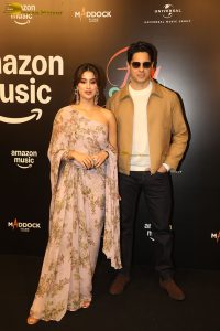 Param Sundari Music Album Launch attended by Sidharth Malhotra, Janhvi Kapoor, and Sonu Nigam