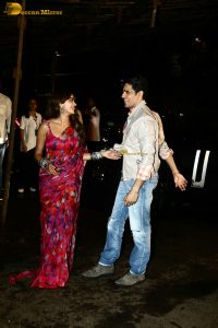 Janhvi Kapoor and Sidharth Malhotra promote their film Param Sundari at St. Xavier’s college in Mumbai