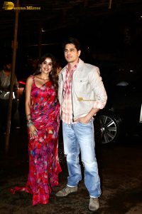 Janhvi Kapoor and Sidharth Malhotra promote their film Param Sundari at St. Xavier’s college in Mumbai