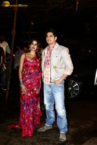 Janhvi Kapoor and Sidharth Malhotra promote their film Param Sundari at St. Xavier’s college in Mumbai