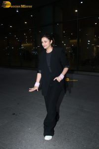 bollywood actress parineeti chopra in a black dress