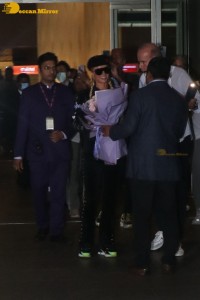 Hotel Heiress and model Paris Hilton arrives at Mumbai Airport