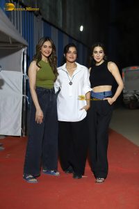 Ayushmann Khurrana, Rakul Preet Singh, Sara Ali Khan, and Wamiqa Gabbi spotted at the song shoot for Pati Patni Aur Woh Do