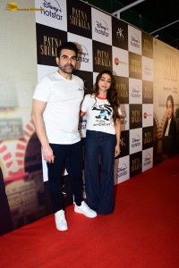 Patna Shuklla Screening attended by Raveena Tandon, Anushka Kaushik, Shehnaz Gill, Digangana Suryavanshi, Arbaaz Khan, and Salman Khan