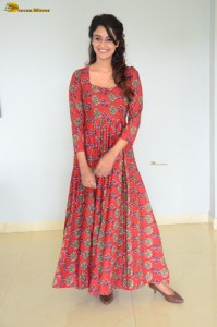 Indian Actress Pavithrah Marimuthu cute photoshoot in a floral salwar dress