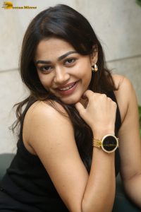 Indian actress Payal Radhakrishna ravishing in a black dress