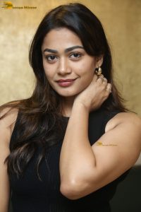 Indian actress Payal Radhakrishna ravishing in a black dress