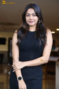 Indian actress Payal Radhakrishna ravishing in a black dress