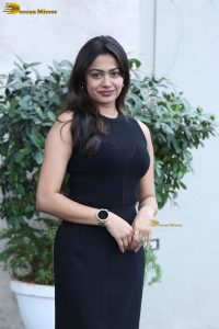 Indian actress Payal Radhakrishna ravishing in a black dress