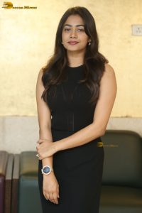 Indian actress Payal Radhakrishna ravishing in a black dress