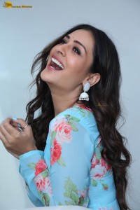 actress Payal Rajput cute looks in a blue salwar