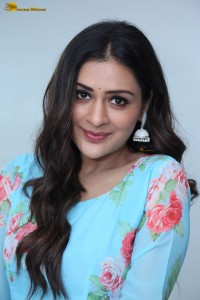 actress Payal Rajput cute looks in a blue salwar
