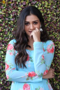 actress Payal Rajput cute looks in a blue salwar