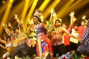 Peddha Kapu Pre-Release Function attended by Virat Karrna, Pragati Srivastava, Easwari Rao, and Anasuya Bharadwaj