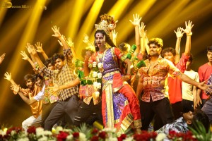 Peddha Kapu Pre-Release Function attended by Virat Karrna, Pragati Srivastava, Easwari Rao, and Anasuya Bharadwaj