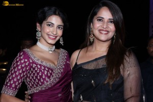 Peddha Kapu Pre-Release Function attended by Virat Karrna, Pragati Srivastava, Easwari Rao, and Anasuya Bharadwaj