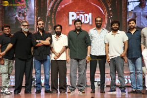 Peddi Mega Blockbuster Event attended by Ram Charan, Chiranjeevi, and others