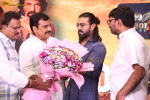 Peddi Thank You Meet attended by Ram Charan and Jagapathi Babu