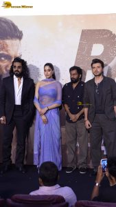 Peddi Trailer Launch attended by Ram Charan and Janhvi Kapoor