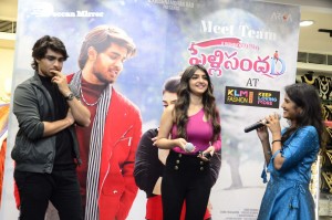 Roshan and Sreeleela of Pelli Sandadi movie at KLM Shopping Mall