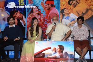 Pelli Sandadi movie success celebrations attended by Sreeleela, Roshan, K. Raghavendra Rao, Gowri Ronanki and others.