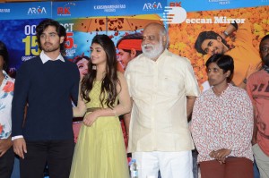 Pelli Sandadi movie success celebrations attended by Sreeleela, Roshan, K. Raghavendra Rao, Gowri Ronanki and others.
