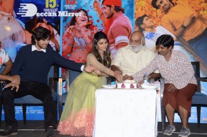 Pelli Sandadi movie success celebrations attended by Sreeleela, Roshan, K. Raghavendra Rao, Gowri Ronanki and others.