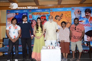 Pelli Sandadi movie success celebrations attended by Sreeleela, Roshan, K. Raghavendra Rao, Gowri Ronanki and others.