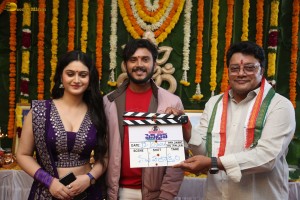 Pen Drive Movie Launch attended by Vishnu Vamsi, Rhea Kapoor, and Sai Kumar
