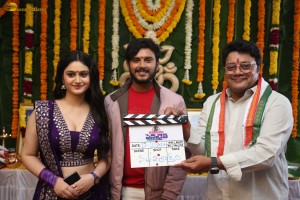 Pen Drive Movie Launch attended by Vishnu Vamsi, Rhea Kapoor, and Sai Kumar