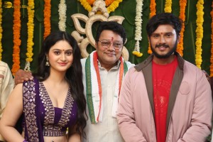 Pen Drive Movie Launch attended by Vishnu Vamsi, Rhea Kapoor, and Sai Kumar