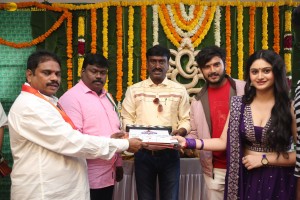 Pen Drive Movie Launch attended by Vishnu Vamsi, Rhea Kapoor, and Sai Kumar