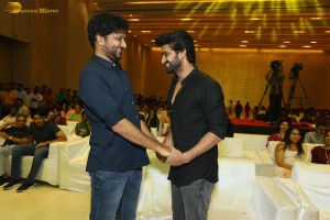 Phalana Abbayi Phalana Ammayi Pre-Release Event attended by Naga Shaurya, Malvika Nair, Megha Chowdhury, Adivi Sesh, Bobby, and others.