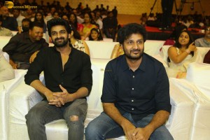 Phalana Abbayi Phalana Ammayi Pre-Release Event attended by Naga Shaurya, Malvika Nair, Megha Chowdhury, Adivi Sesh, Bobby, and others.