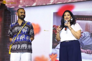Phalana Abbayi Phalana Ammayi Pre-Release Event attended by Naga Shaurya, Malvika Nair, Megha Chowdhury, Adivi Sesh, Bobby, and others.