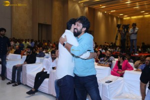 Phalana Abbayi Phalana Ammayi Pre-Release Event attended by Naga Shaurya, Malvika Nair, Megha Chowdhury, Adivi Sesh, Bobby, and others.