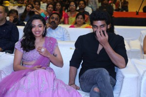 Phalana Abbayi Phalana Ammayi Pre-Release Event attended by Naga Shaurya, Malvika Nair, Megha Chowdhury, Adivi Sesh, Bobby, and others.