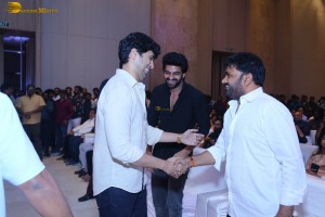 Phalana Abbayi Phalana Ammayi Pre-Release Event attended by Naga Shaurya, Malvika Nair, Megha Chowdhury, Adivi Sesh, Bobby, and others.