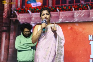 Phalana Abbayi Phalana Ammayi Pre-Release Event attended by Naga Shaurya, Malvika Nair, Megha Chowdhury, Adivi Sesh, Bobby, and others.