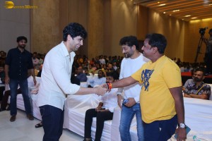 Phalana Abbayi Phalana Ammayi Pre-Release Event attended by Naga Shaurya, Malvika Nair, Megha Chowdhury, Adivi Sesh, Bobby, and others.