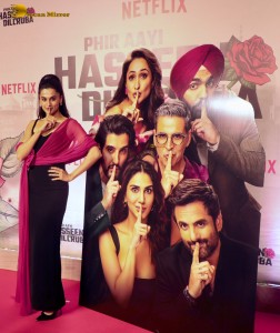 Phir Aayi Hasseen Dillruba Screening attended by Taapsee Pannu, Dia Mirza, Jiya Shankar, Amyra Dastur, Vicky Kaushal, and others