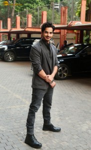 Ishaan Khattar, Mrunal Thakur, and Raja Menon promote Pippa at JW Marriott in Juhu on November 6, 2023