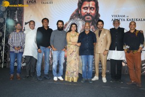 Ponniyin Selvan 1 song launch attended by Karthi, Vikram, Mani Ratnam and Suhasini