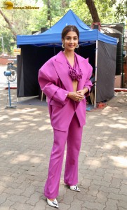 pooja hegde dressed in pink promoting the movie kisi ka bhai kisi ki jaan