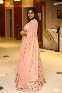 Actress Poorna seen at the Three Roses OTT show event