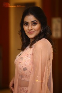 Actress Poorna seen at the Three Roses OTT show event