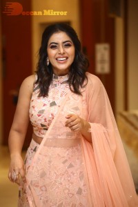 Actress Poorna seen at the Three Roses OTT show event