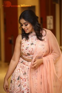 Actress Poorna seen at the Three Roses OTT show event