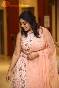 Actress Poorna seen at the Three Roses OTT show event
